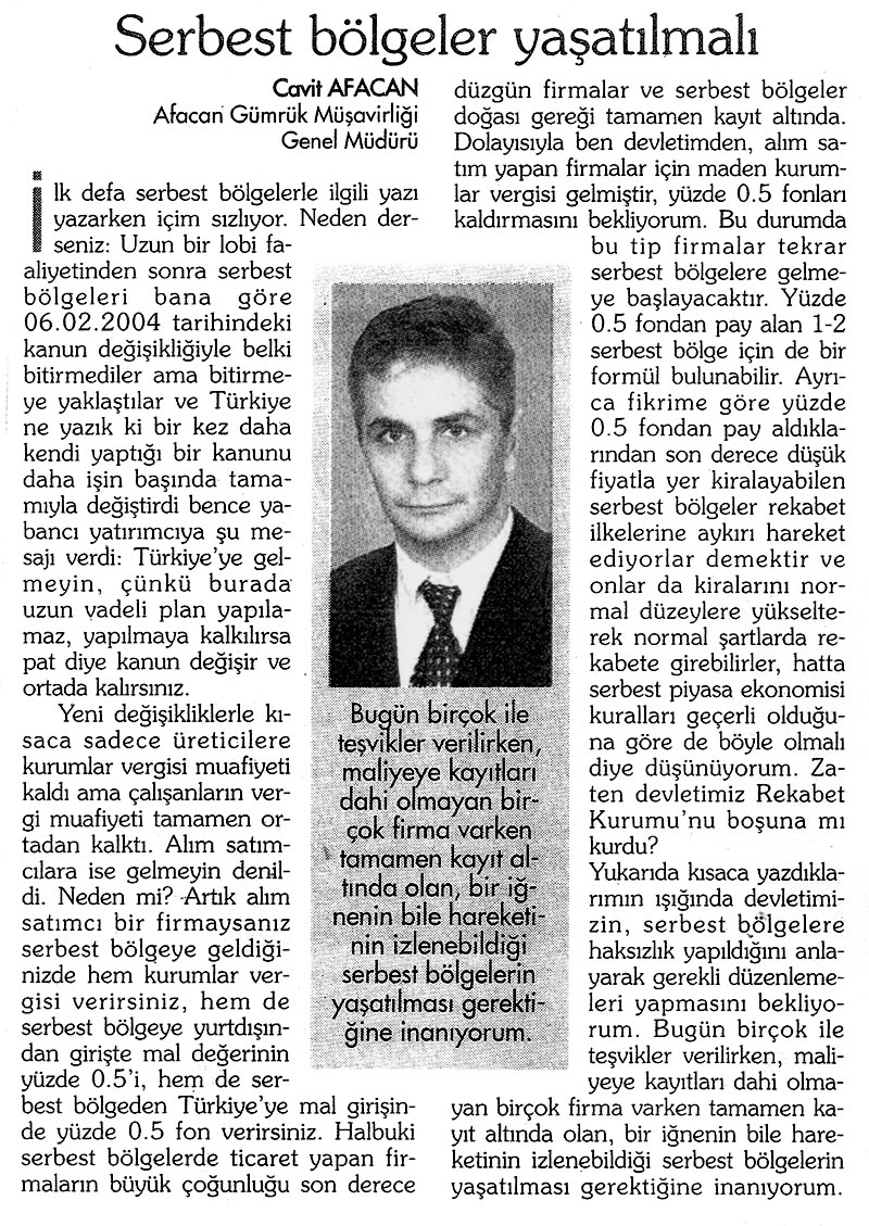 Basında Afacan — arşiv kupürü 2