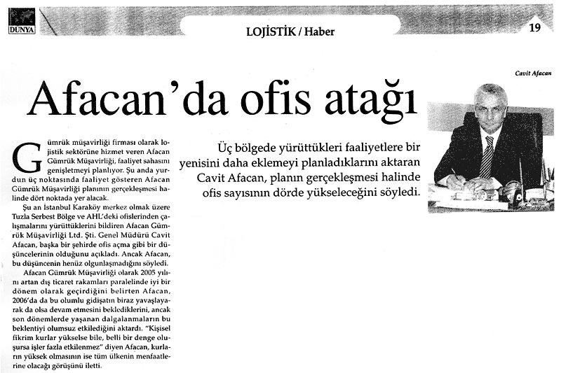 Basında Afacan — arşiv kupürü 5